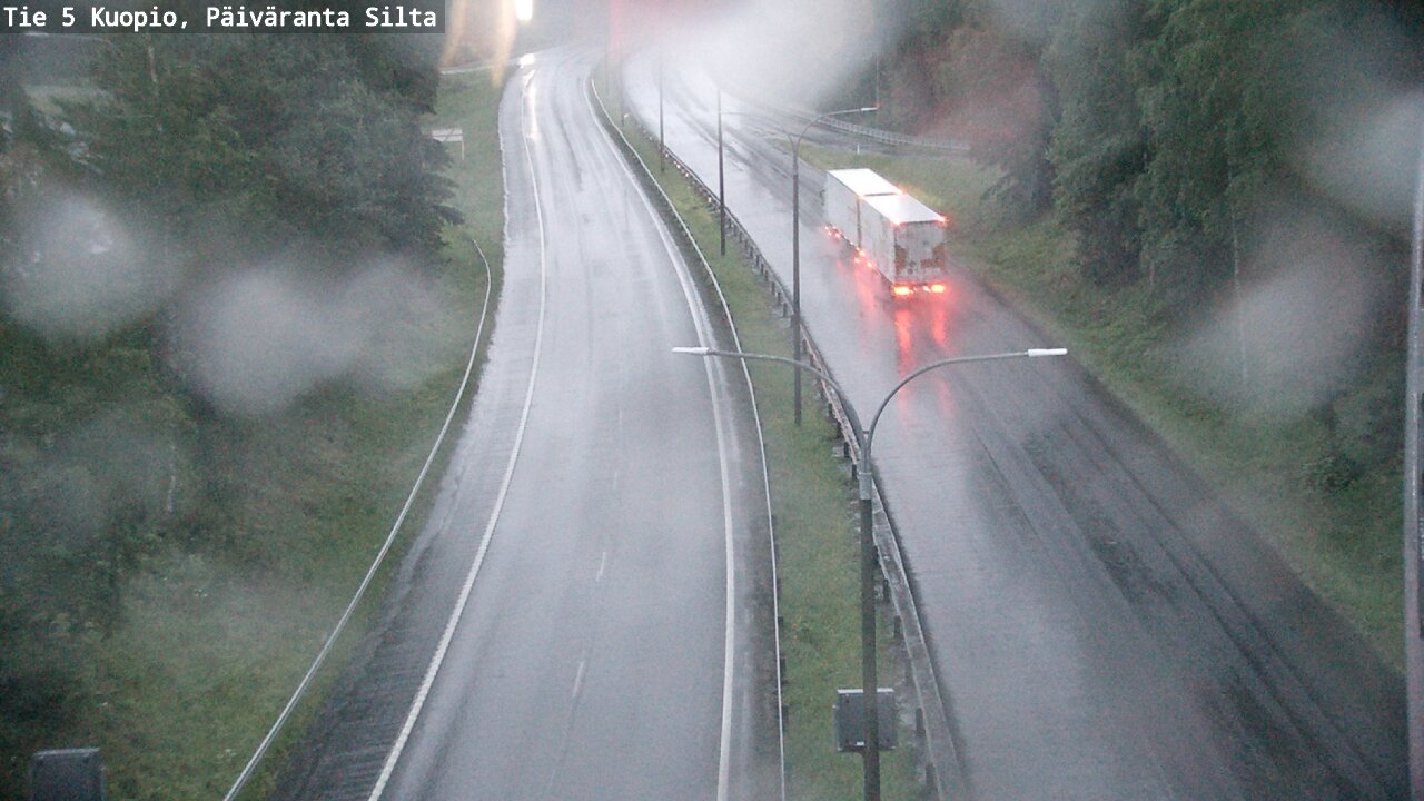 Weather Camera Image Road 5 Kuopio, Päiväranta silta, Kuopio, Pohjois-Savo