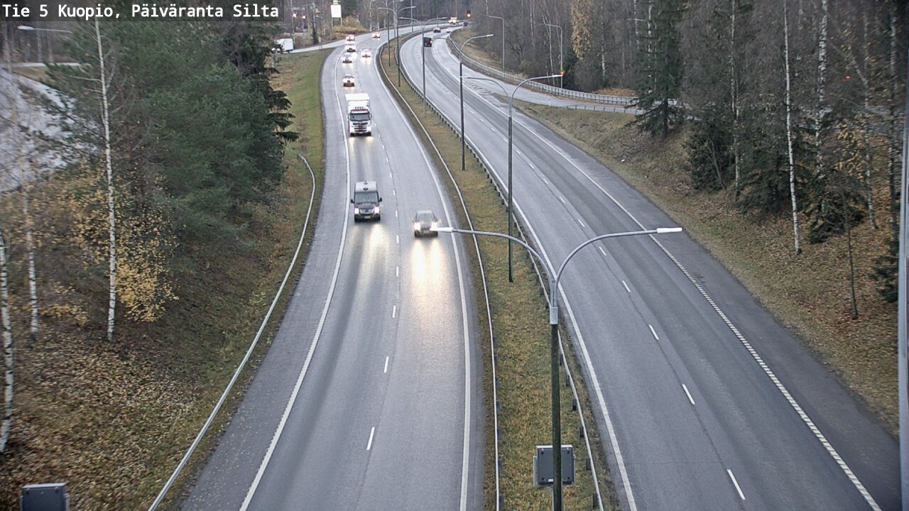 Weather Camera Image Väg 5 Kuopio, Päiväranta silta, Kuopio, Pohjois-Savo