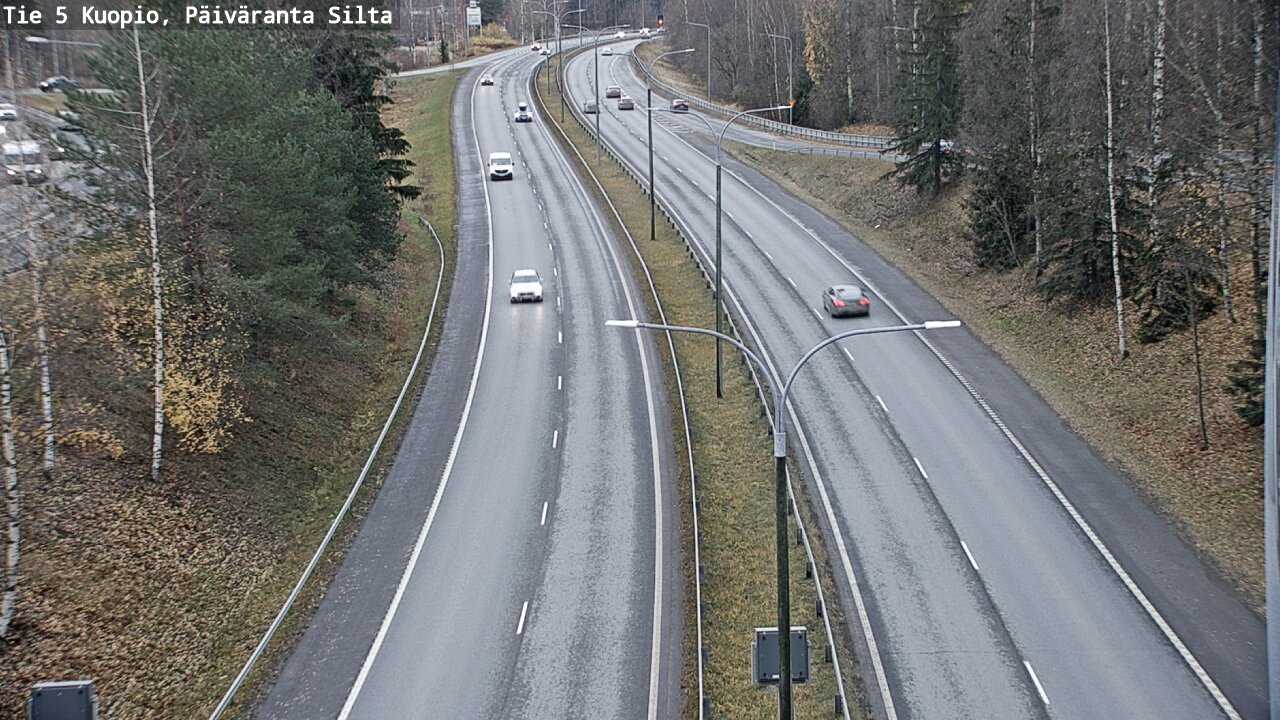 Weather Camera Image Väg 5 Kuopio, Päiväranta silta, Kuopio, Pohjois-Savo