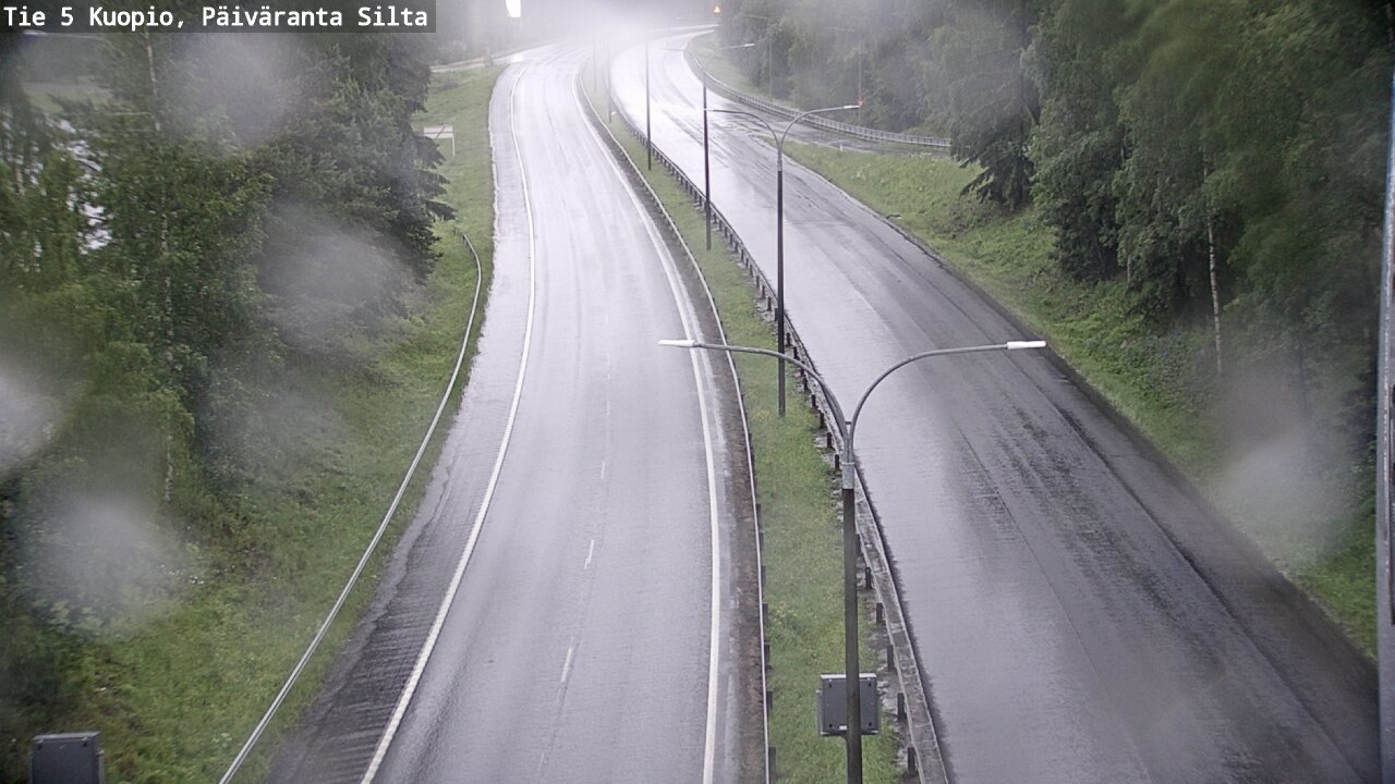 Weather Camera Image Road 5 Kuopio, Päiväranta silta, Kuopio, Pohjois-Savo