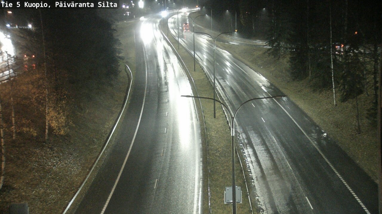 Weather Camera Image Väg 5 Kuopio, Päiväranta silta, Kuopio, Pohjois-Savo