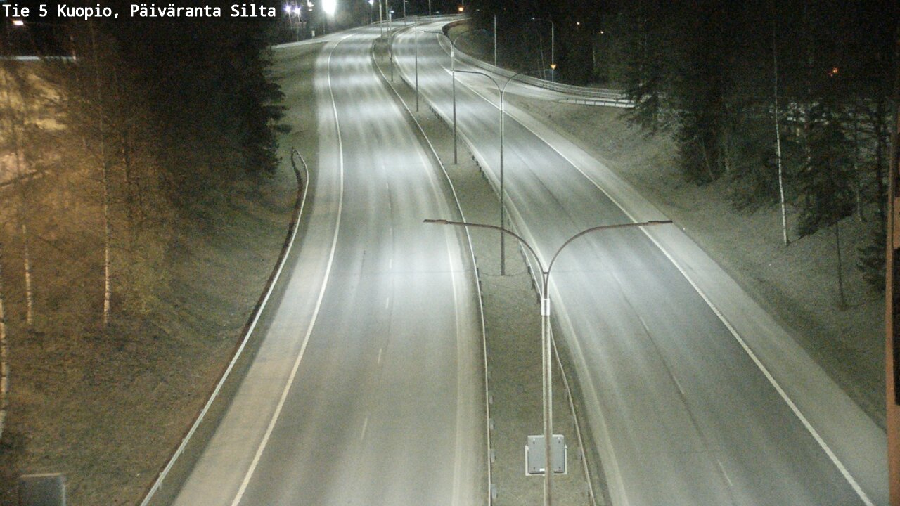 Weather Camera Image Väg 5 Kuopio, Päiväranta silta, Kuopio, Pohjois-Savo