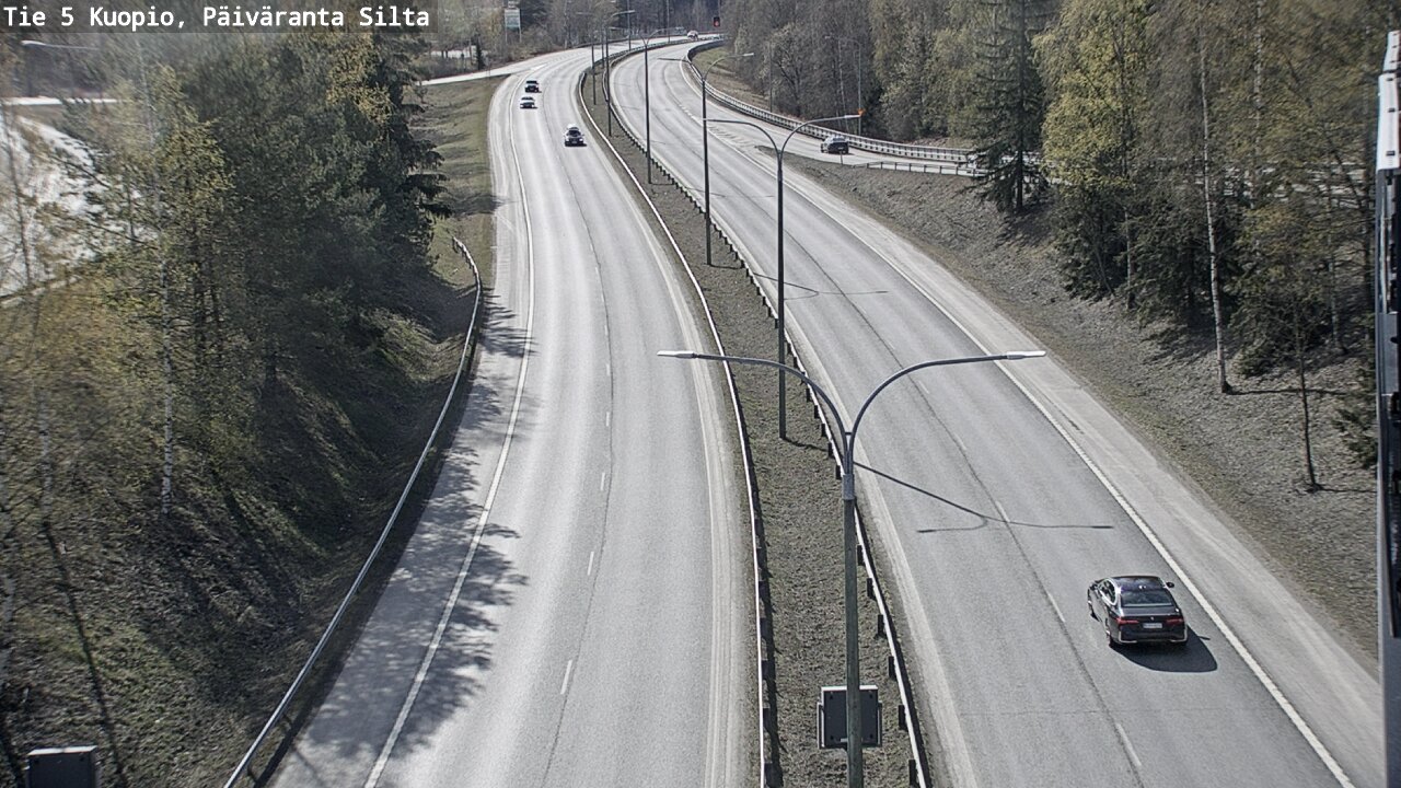 Weather Camera Image Väg 5 Kuopio, Päiväranta silta, Kuopio, Pohjois-Savo