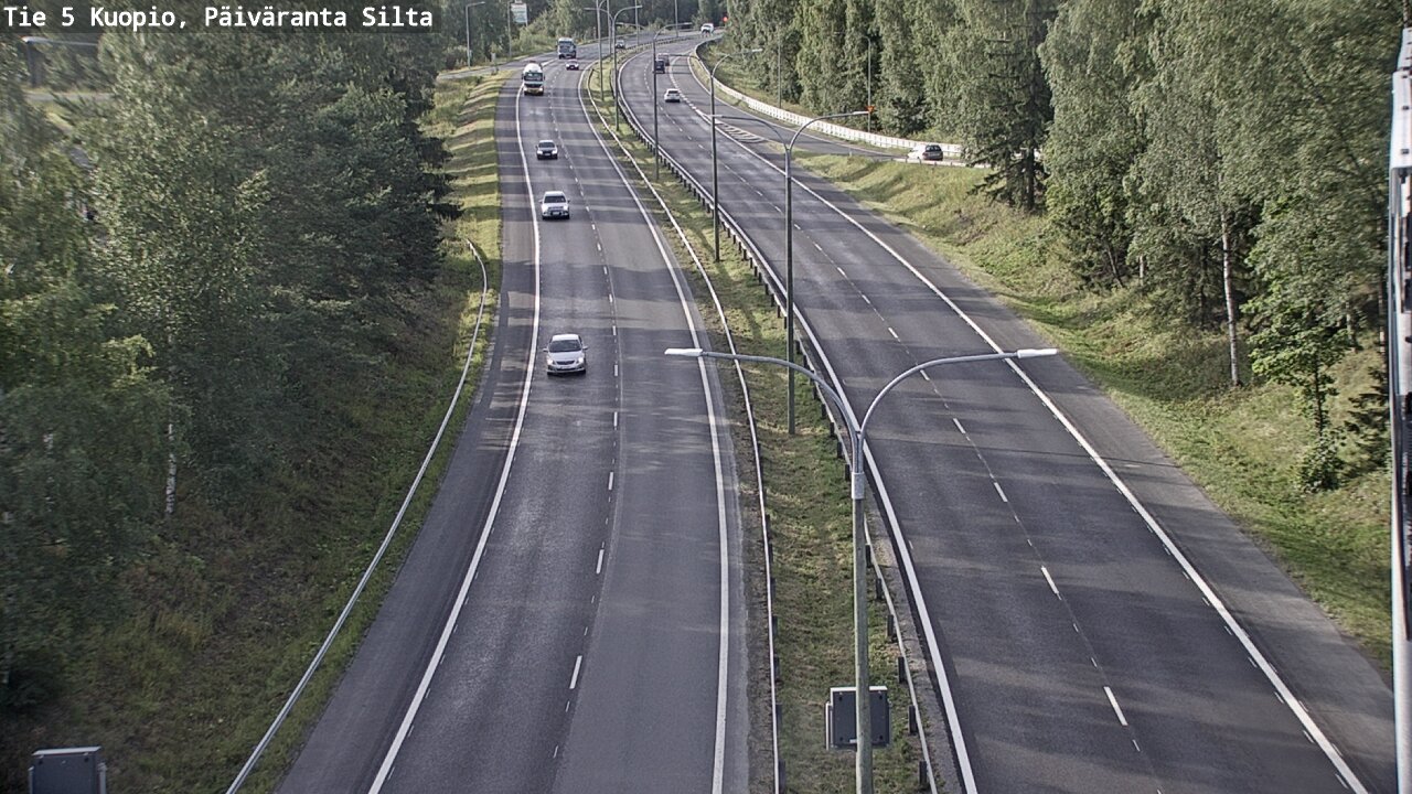 Weather Camera Image Väg 5 Kuopio, Päiväranta silta, Kuopio, Pohjois-Savo