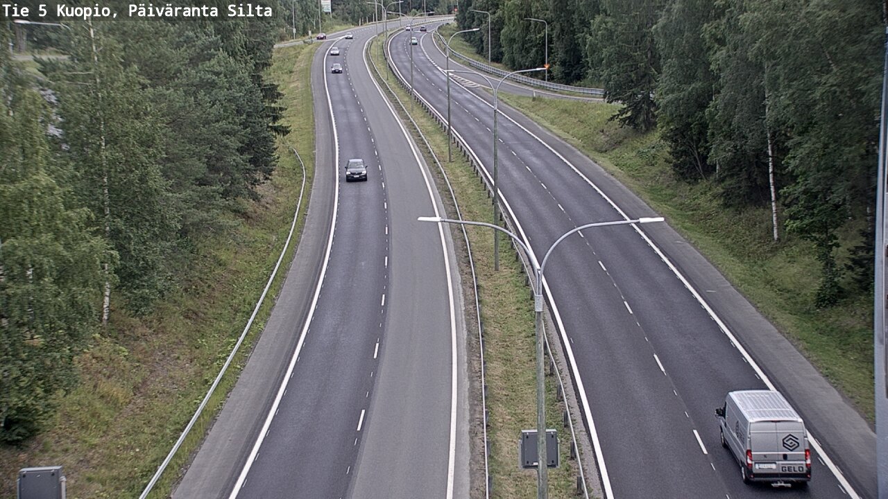 Kelikamerat Kuva Tie 5 Kuopio, Päiväranta silta, Kuopio, Pohjois-Savo