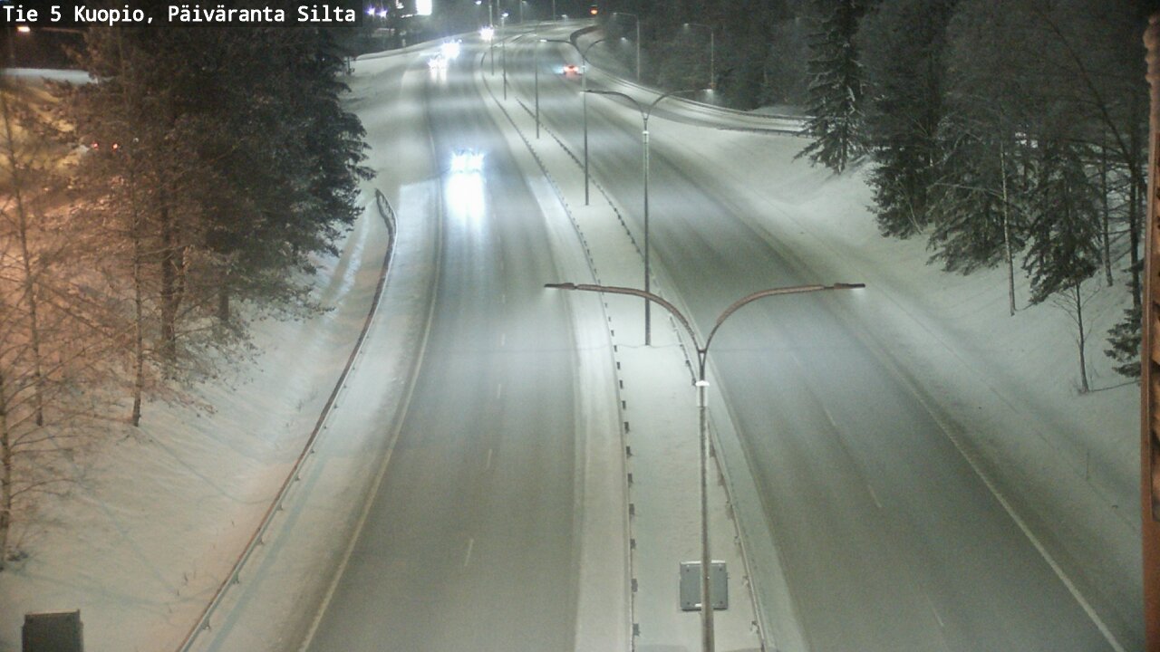 Weather Camera Image Väg 5 Kuopio, Päiväranta silta, Kuopio, Pohjois-Savo