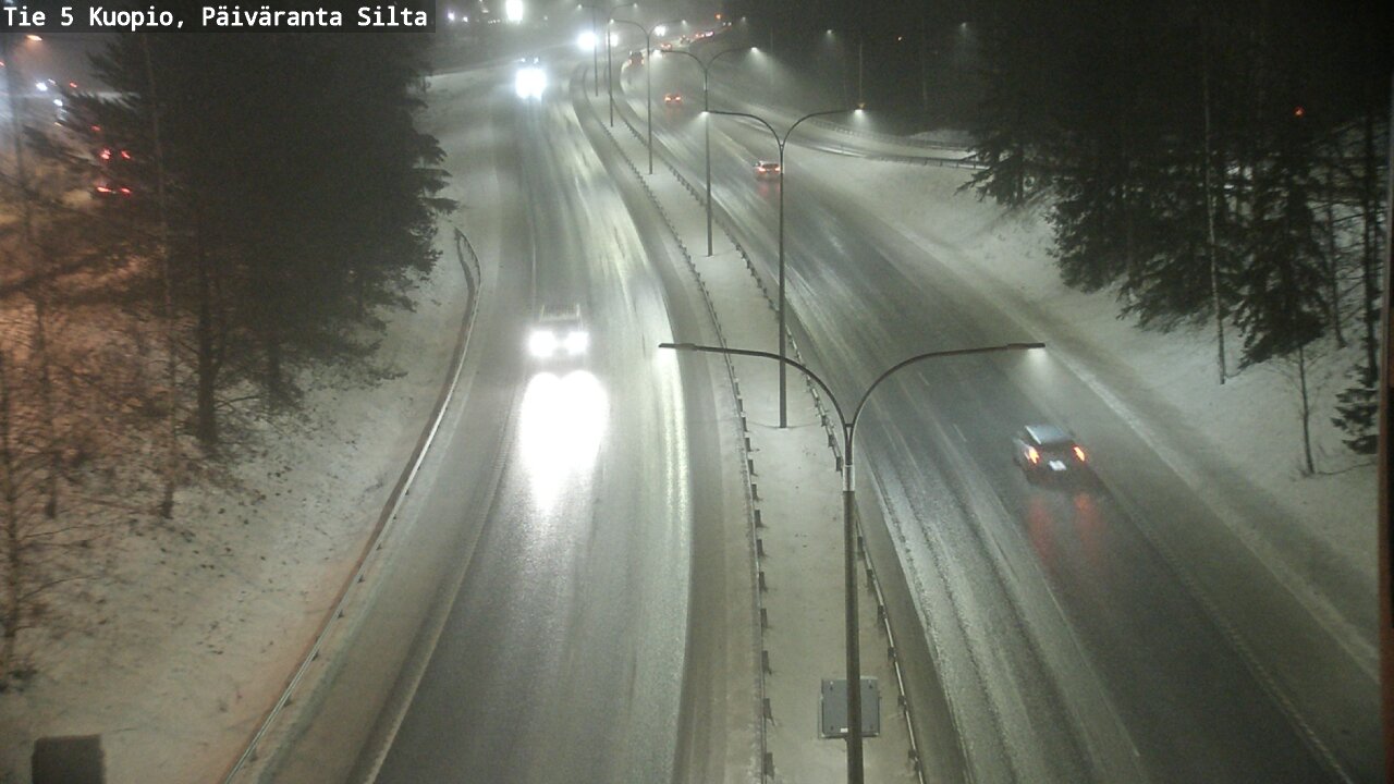 Weather Camera Image Road 5 Kuopio, Päiväranta silta, Kuopio, Pohjois-Savo