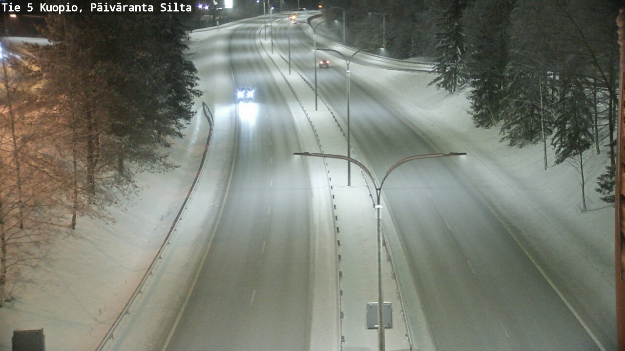 Weather Camera Image Väg 5 Kuopio, Päiväranta silta, Kuopio, Pohjois-Savo