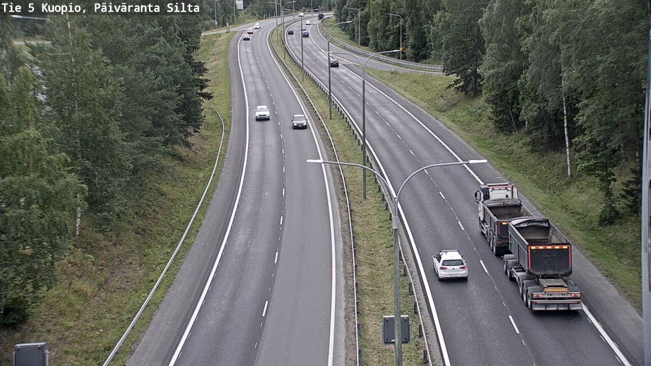 Weather Camera Image Road 5 Kuopio, Päiväranta silta, Kuopio, Pohjois-Savo