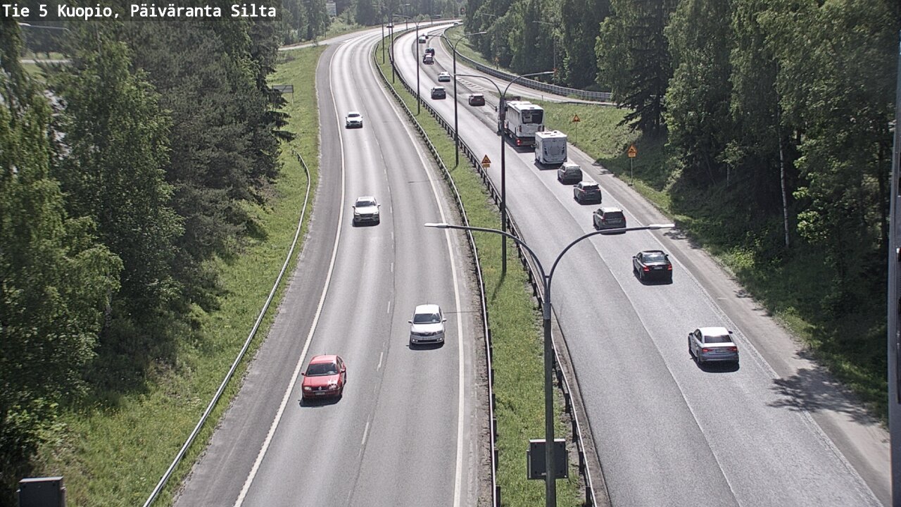 Weather Camera Image Road 5 Kuopio, Päiväranta silta, Kuopio, Pohjois-Savo