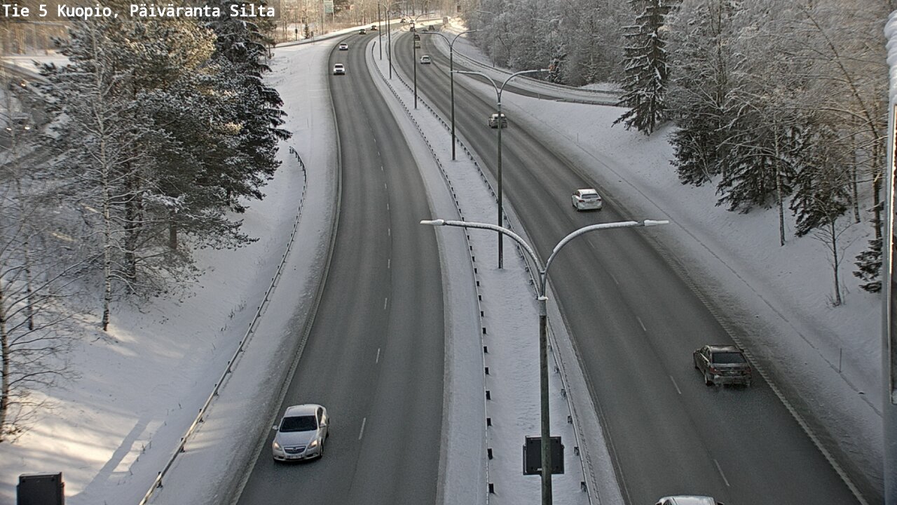 Weather Camera Image Väg 5 Kuopio, Päiväranta silta, Kuopio, Pohjois-Savo