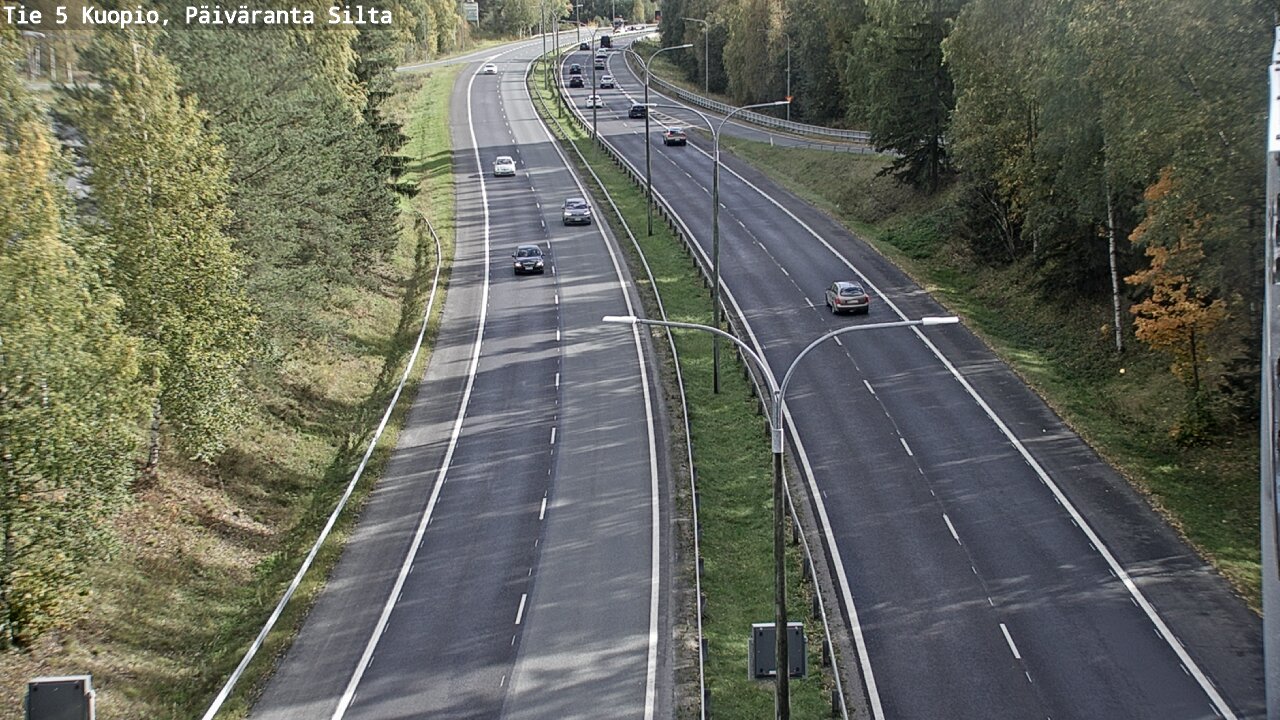 Kelikamerat Kuva Tie 5 Kuopio, Päiväranta silta, Kuopio, Pohjois-Savo