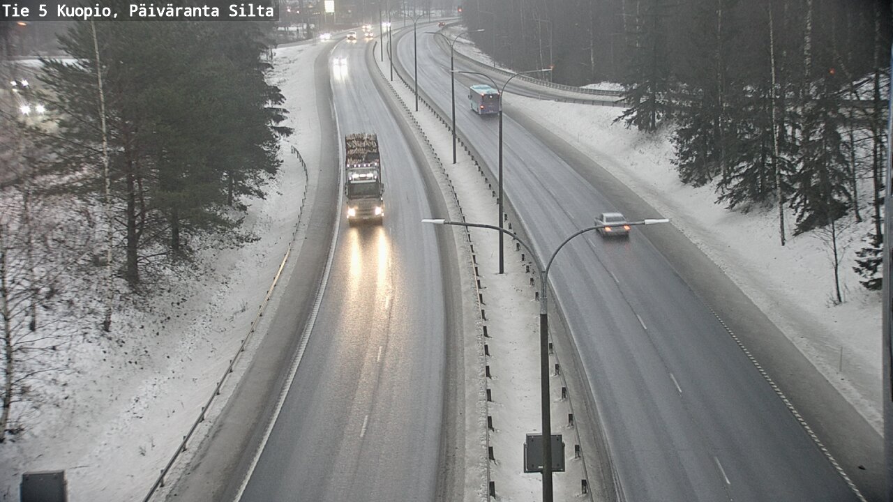 Weather Camera Image Road 5 Kuopio, Päiväranta silta, Kuopio, Pohjois-Savo