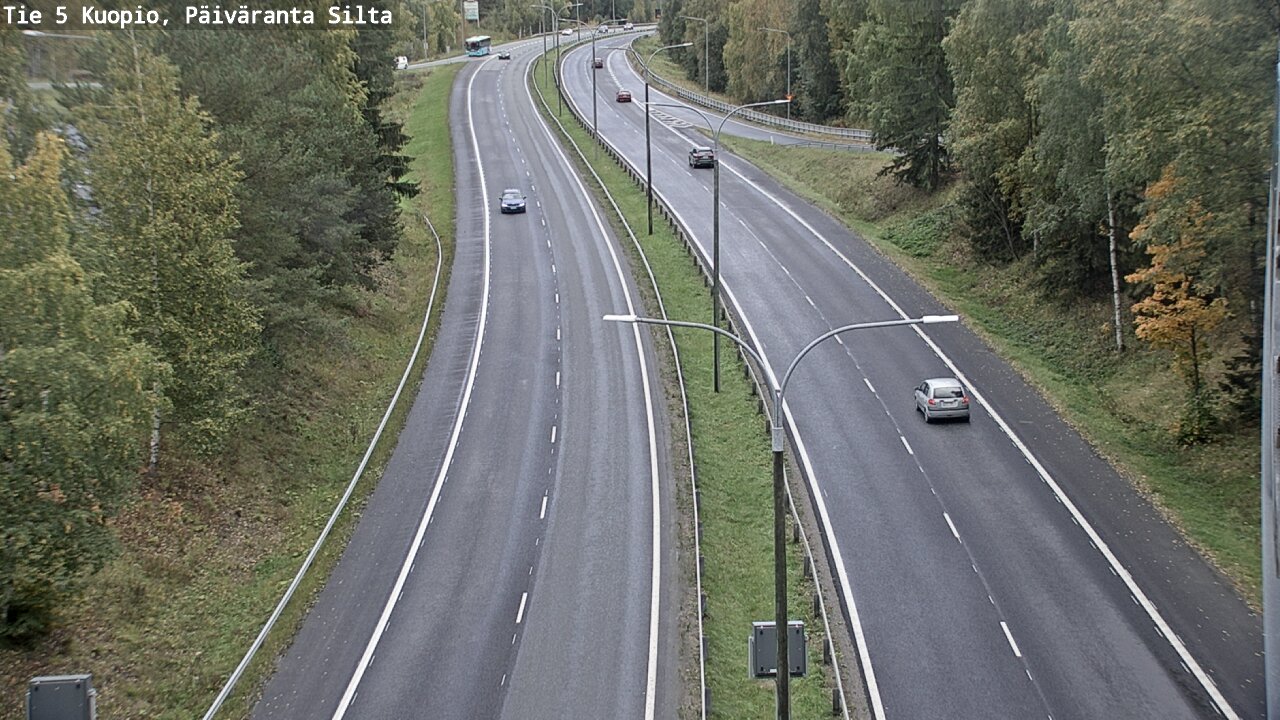 Weather Camera Image Road 5 Kuopio, Päiväranta silta, Kuopio, Pohjois-Savo
