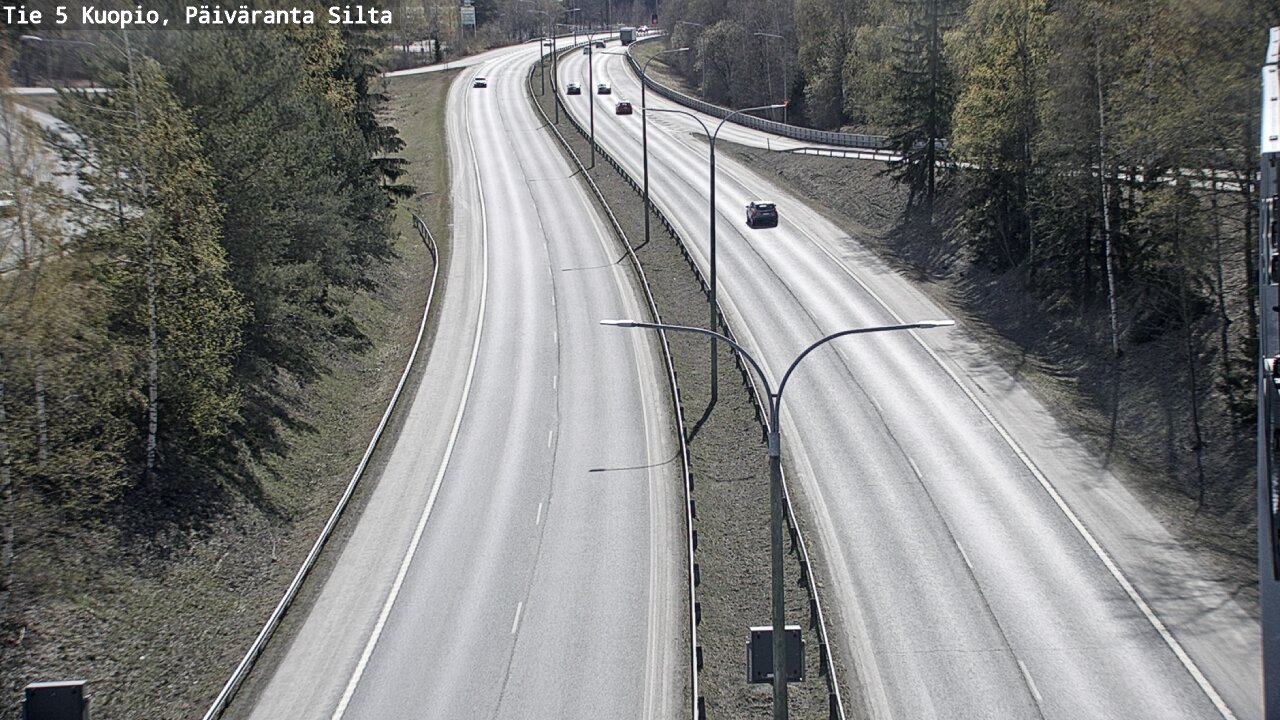 Weather Camera Image Väg 5 Kuopio, Päiväranta silta, Kuopio, Pohjois-Savo
