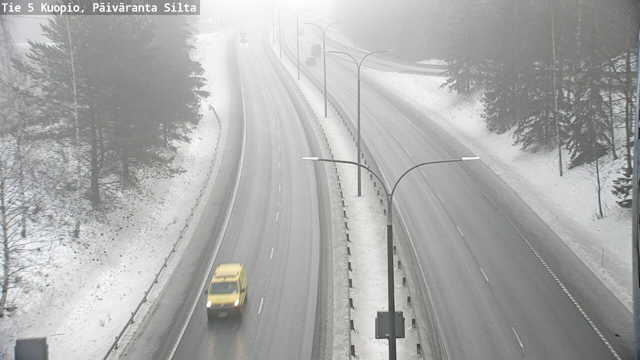 Weather Camera Image Road 5 Kuopio, Päiväranta silta, Kuopio, Pohjois-Savo