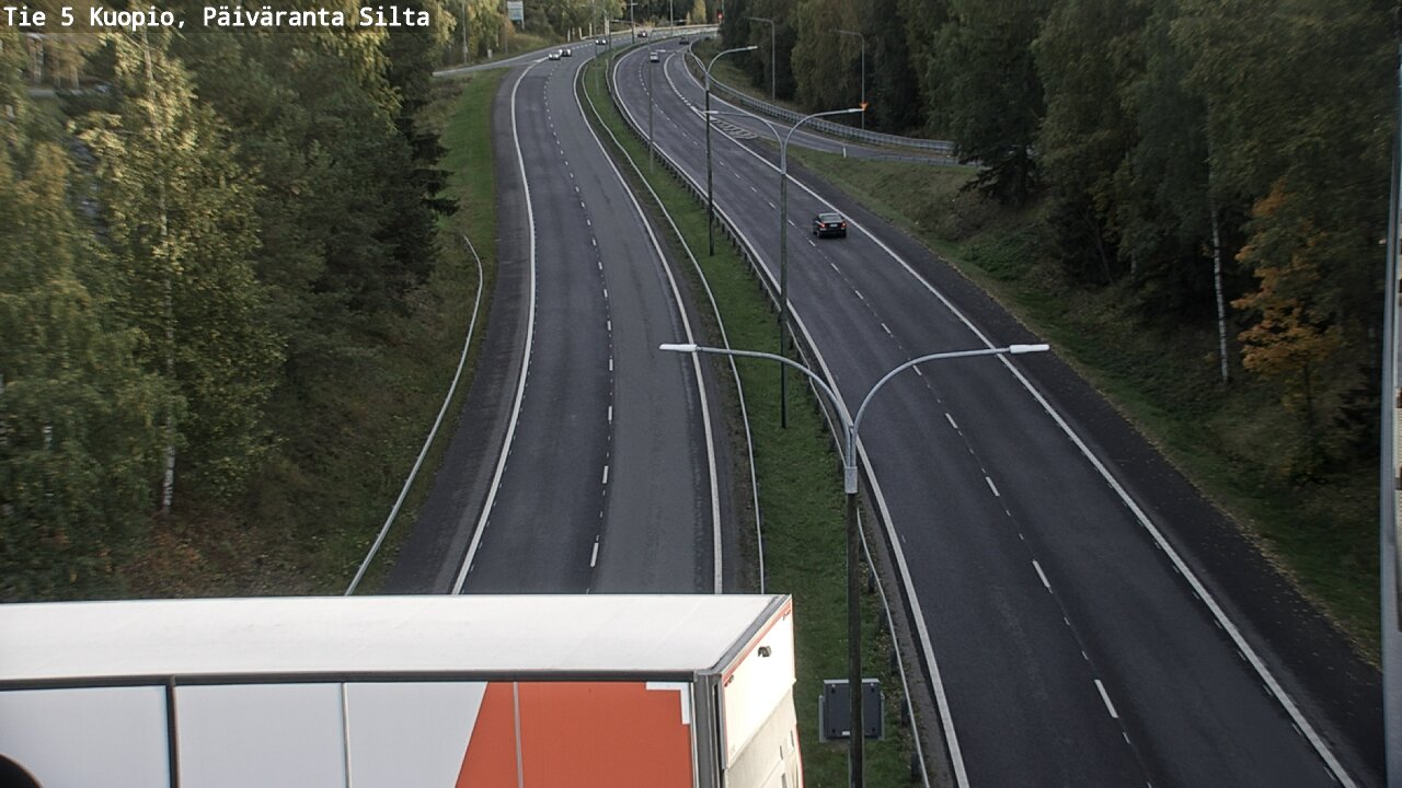 Weather Camera Image Road 5 Kuopio, Päiväranta silta, Kuopio, Pohjois-Savo