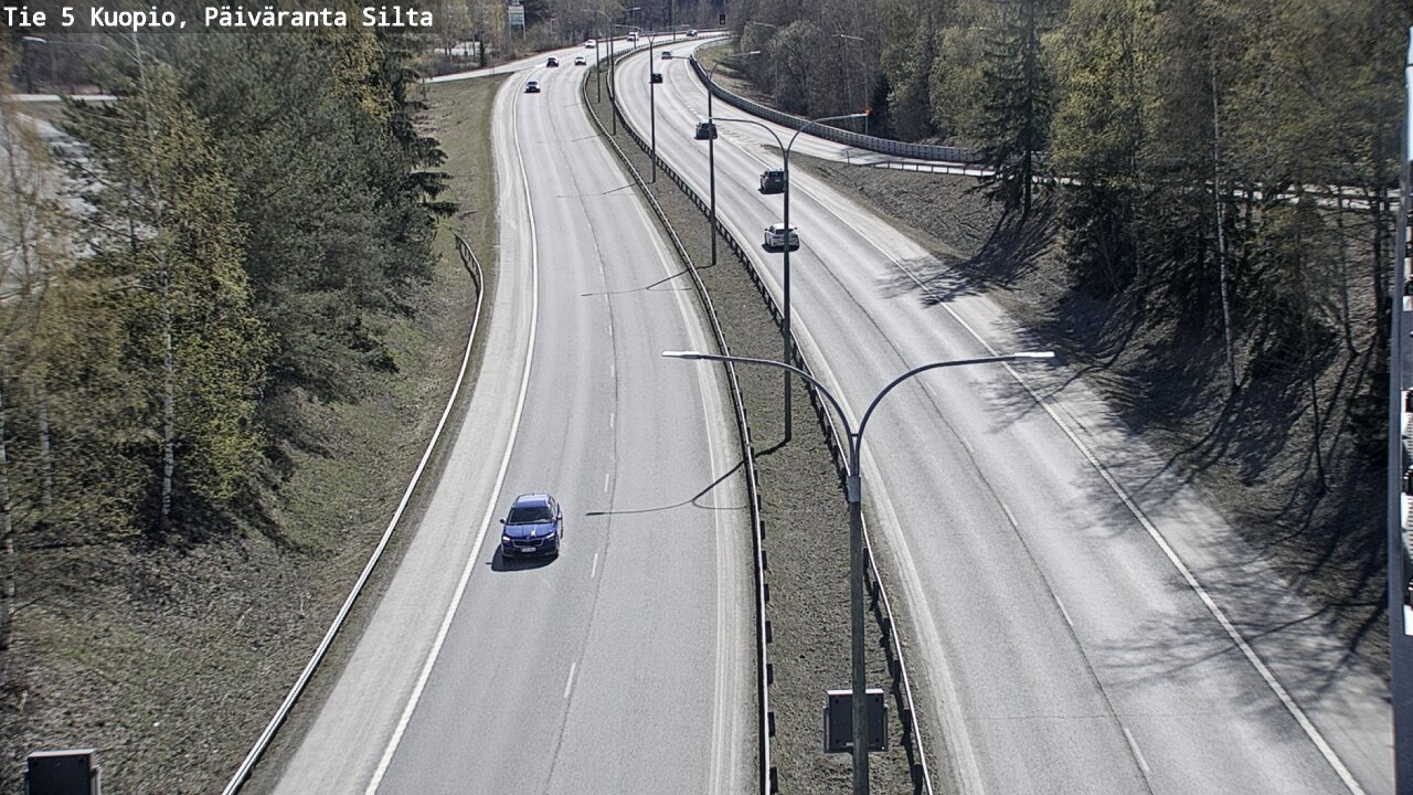 Weather Camera Image Väg 5 Kuopio, Päiväranta silta, Kuopio, Pohjois-Savo