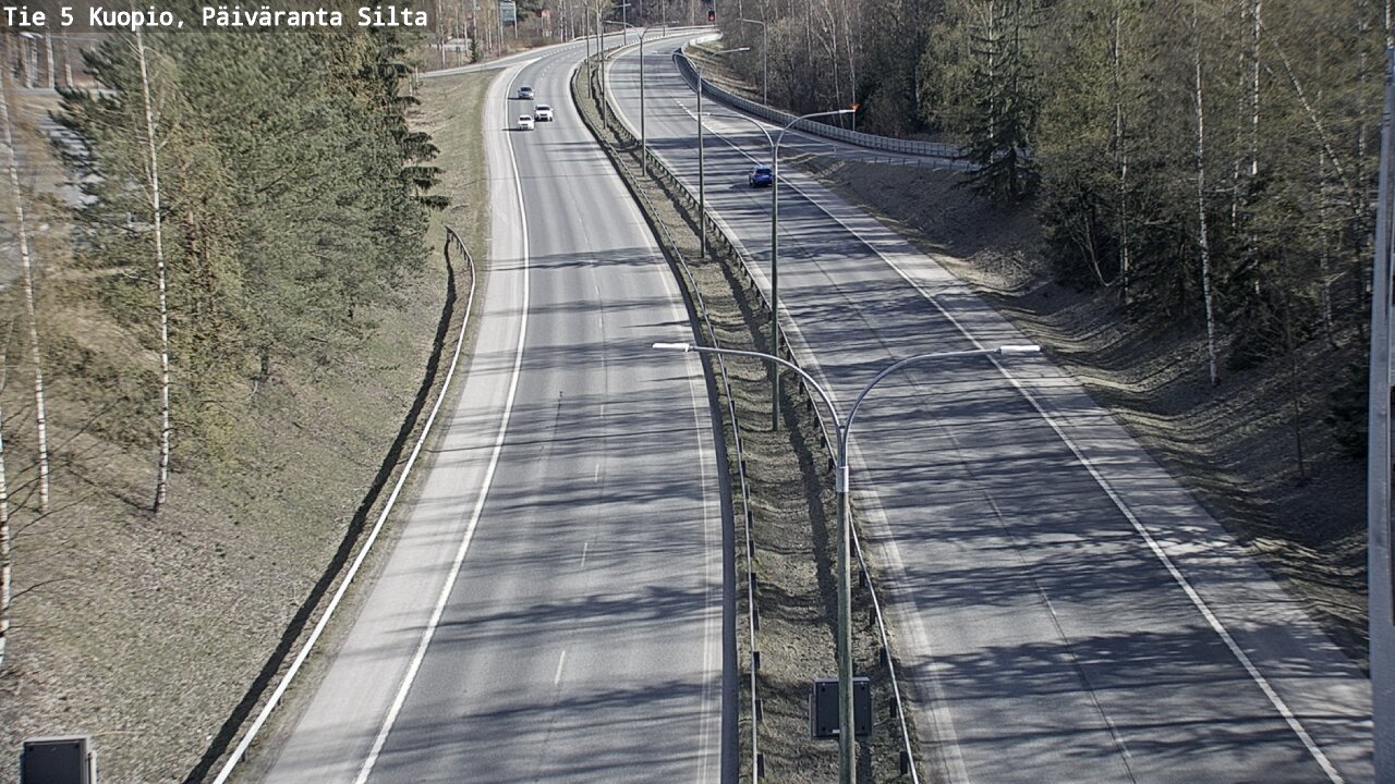 Weather Camera Image Väg 5 Kuopio, Päiväranta silta, Kuopio, Pohjois-Savo