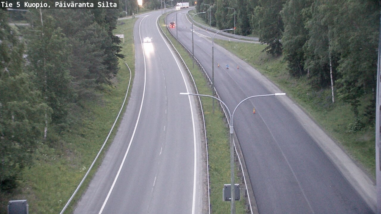 Weather Camera Image Road 5 Kuopio, Päiväranta silta, Kuopio, Pohjois-Savo