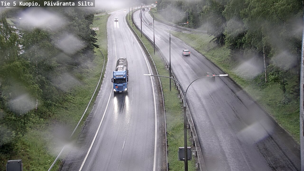 Weather Camera Image Väg 5 Kuopio, Päiväranta silta, Kuopio, Pohjois-Savo