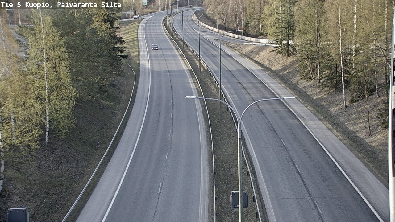 Weather Camera Image Väg 5 Kuopio, Päiväranta silta, Kuopio, Pohjois-Savo
