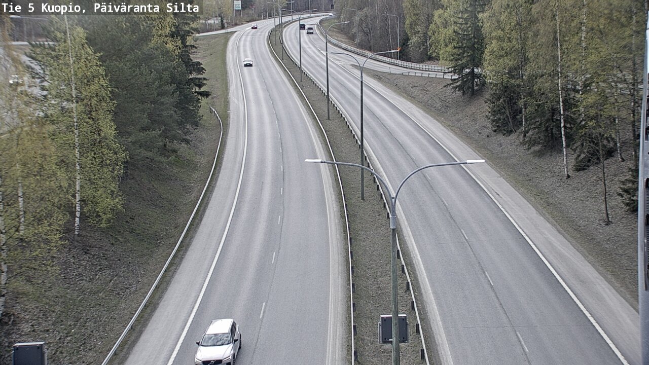 Weather Camera Image Road 5 Kuopio, Päiväranta silta, Kuopio, Pohjois-Savo
