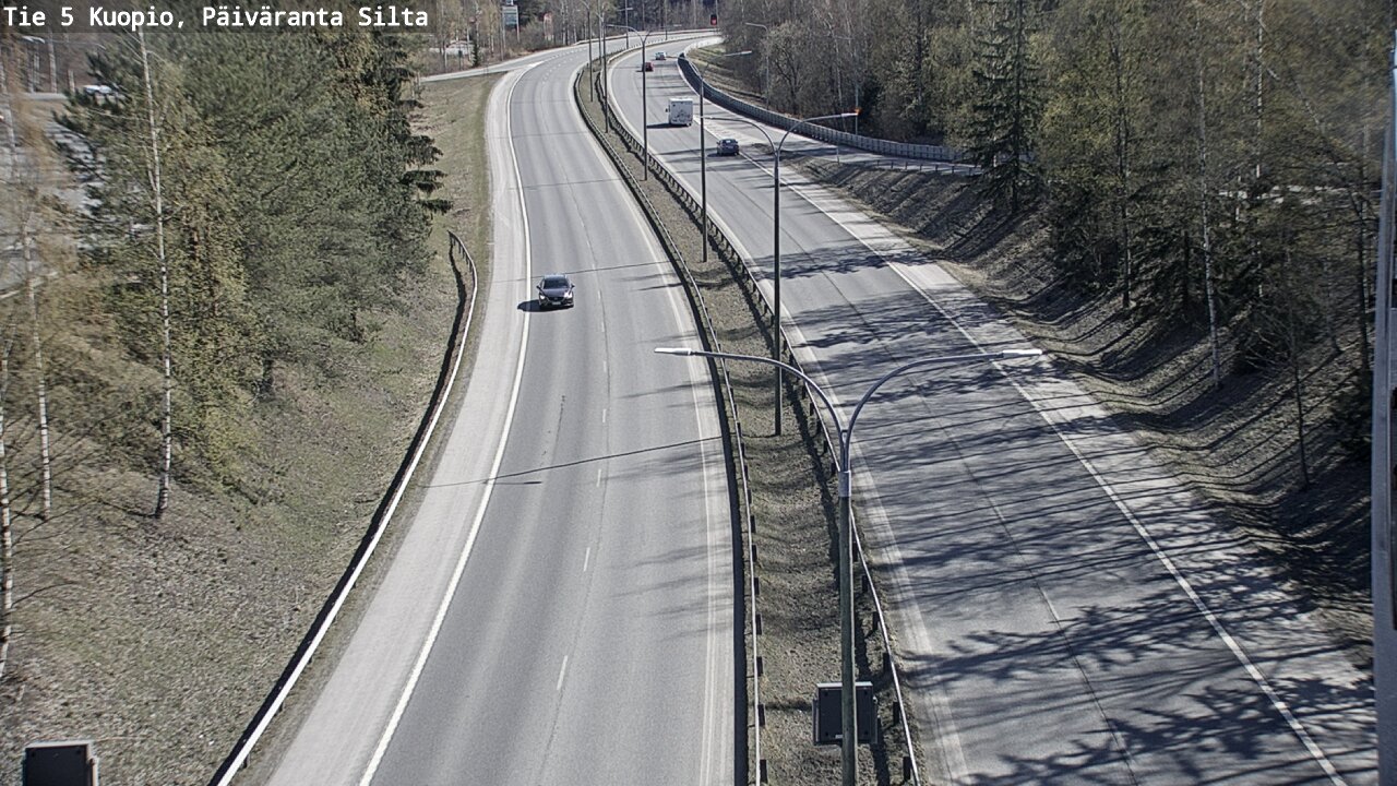 Weather Camera Image Väg 5 Kuopio, Päiväranta silta, Kuopio, Pohjois-Savo