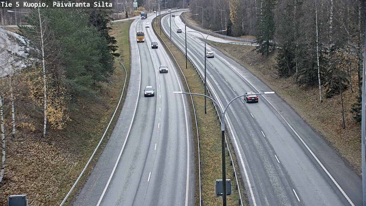 Weather Camera Image Väg 5 Kuopio, Päiväranta silta, Kuopio, Pohjois-Savo