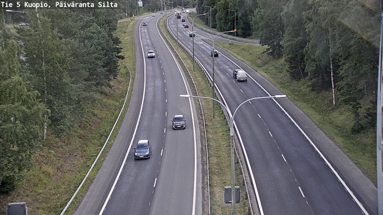 Kelikamerat Kuva Tie 5 Kuopio, Päiväranta silta, Kuopio, Pohjois-Savo