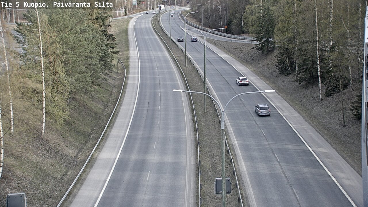 Weather Camera Image Väg 5 Kuopio, Päiväranta silta, Kuopio, Pohjois-Savo