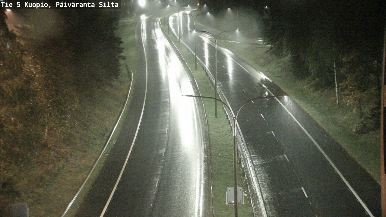 Weather Camera Image Road 5 Kuopio, Päiväranta silta, Kuopio, Pohjois-Savo
