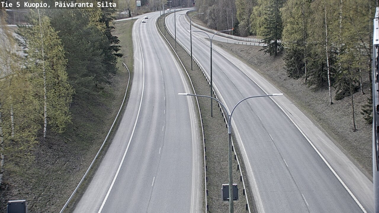 Weather Camera Image Road 5 Kuopio, Päiväranta silta, Kuopio, Pohjois-Savo