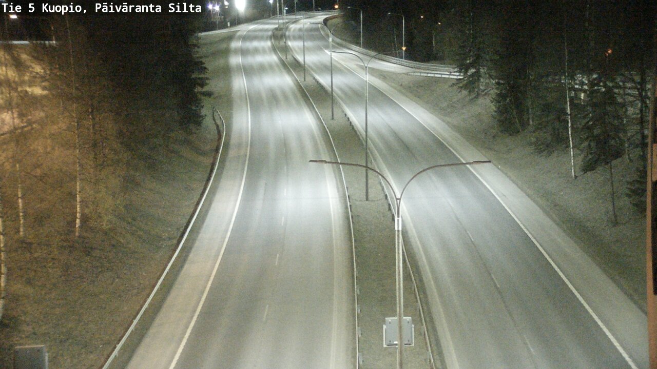 Weather Camera Image Väg 5 Kuopio, Päiväranta silta, Kuopio, Pohjois-Savo