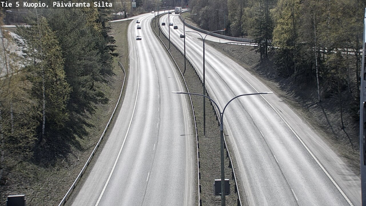 Weather Camera Image Väg 5 Kuopio, Päiväranta silta, Kuopio, Pohjois-Savo