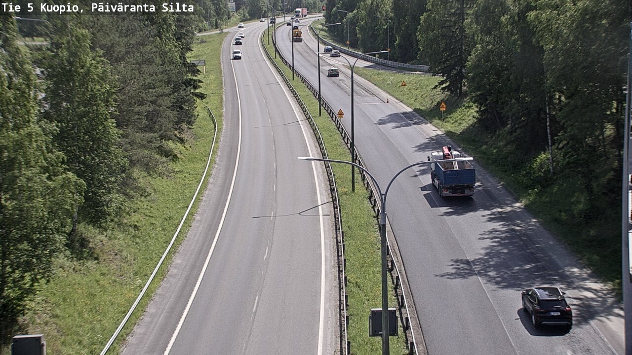 Weather Camera Image Road 5 Kuopio, Päiväranta silta, Kuopio, Pohjois-Savo