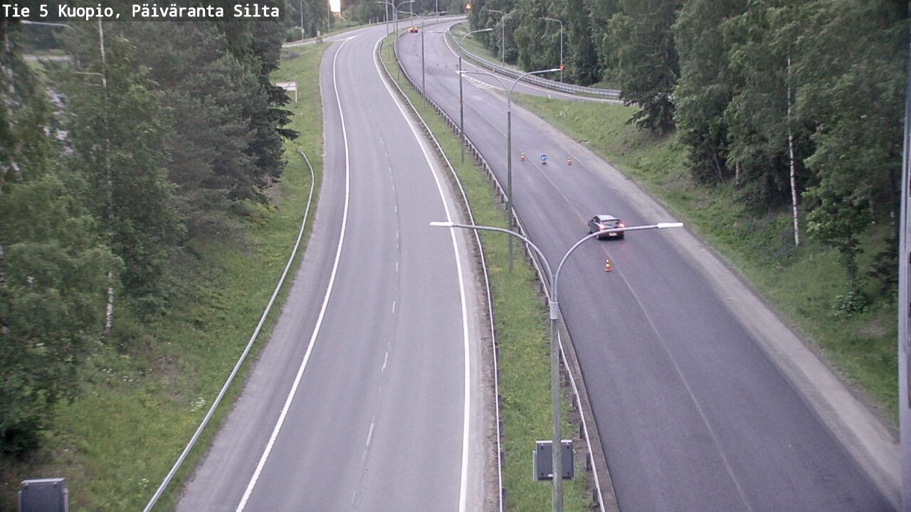 Weather Camera Image Road 5 Kuopio, Päiväranta silta, Kuopio, Pohjois-Savo
