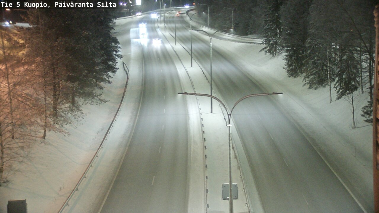 Weather Camera Image Väg 5 Kuopio, Päiväranta silta, Kuopio, Pohjois-Savo