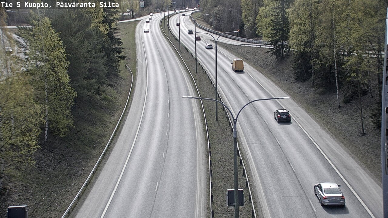 Weather Camera Image Road 5 Kuopio, Päiväranta silta, Kuopio, Pohjois-Savo