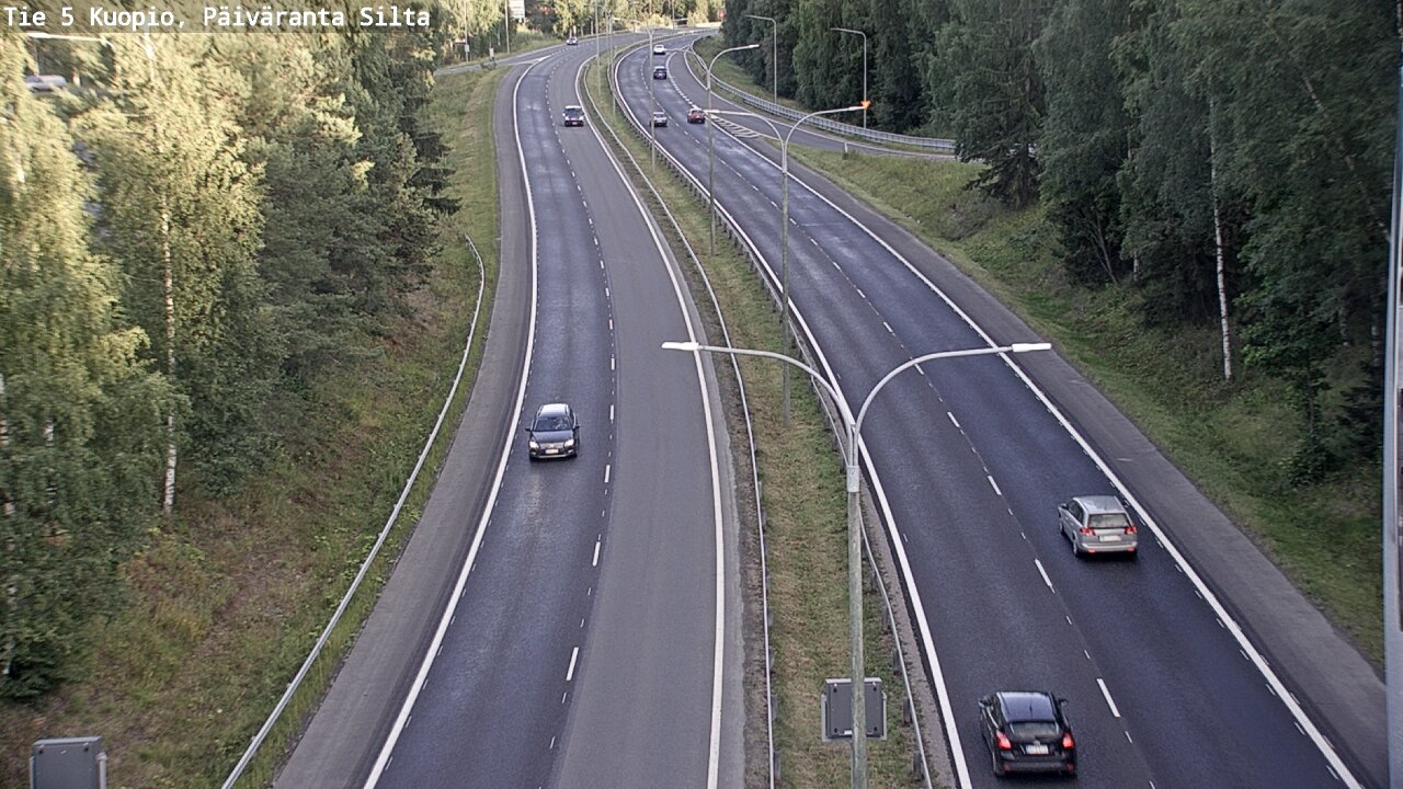 Kelikamerat Kuva Tie 5 Kuopio, Päiväranta silta, Kuopio, Pohjois-Savo