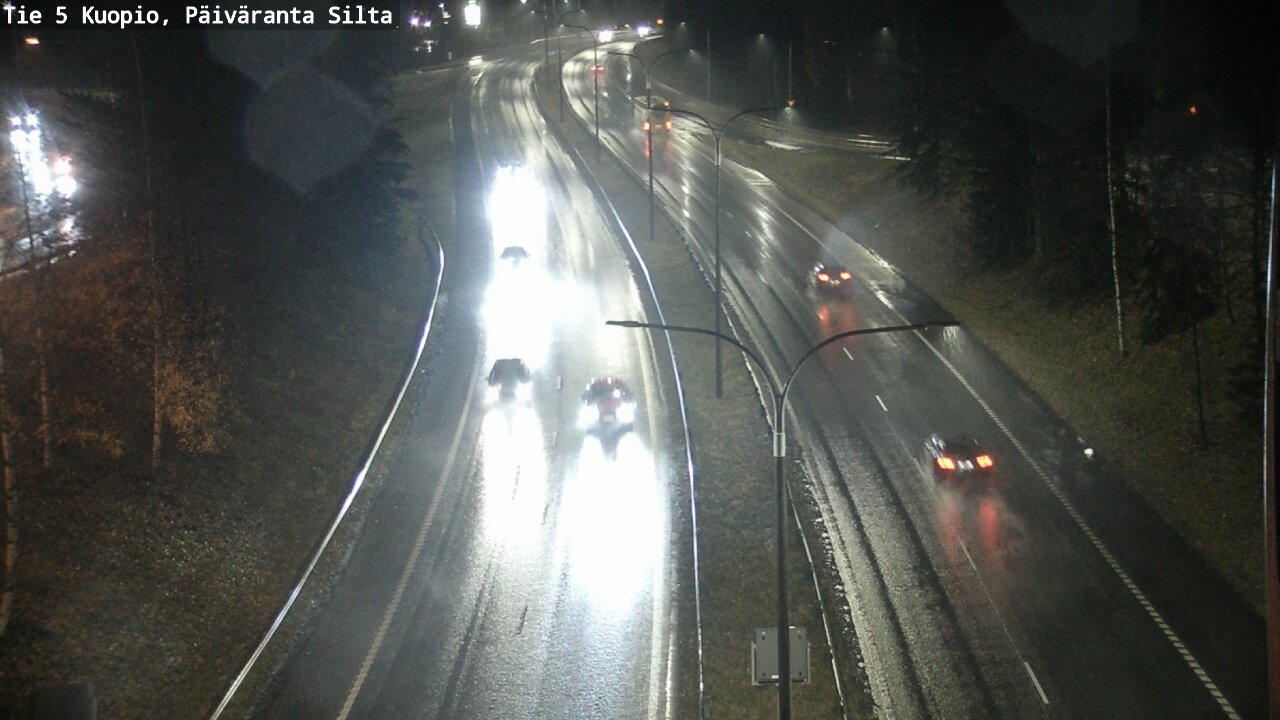 Weather Camera Image Väg 5 Kuopio, Päiväranta silta, Kuopio, Pohjois-Savo