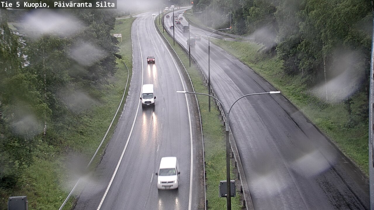 Weather Camera Image Väg 5 Kuopio, Päiväranta silta, Kuopio, Pohjois-Savo