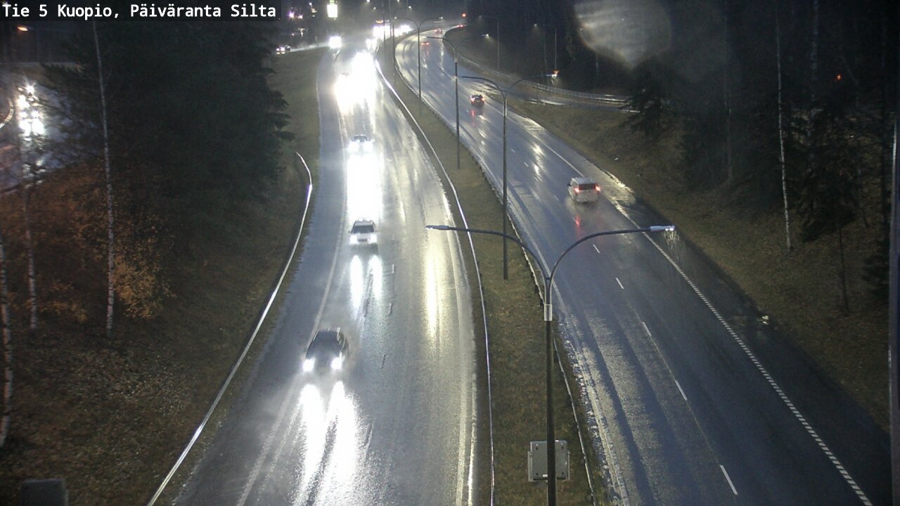 Weather Camera Image Väg 5 Kuopio, Päiväranta silta, Kuopio, Pohjois-Savo