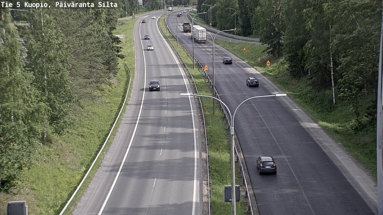 Weather Camera Image Road 5 Kuopio, Päiväranta silta, Kuopio, Pohjois-Savo