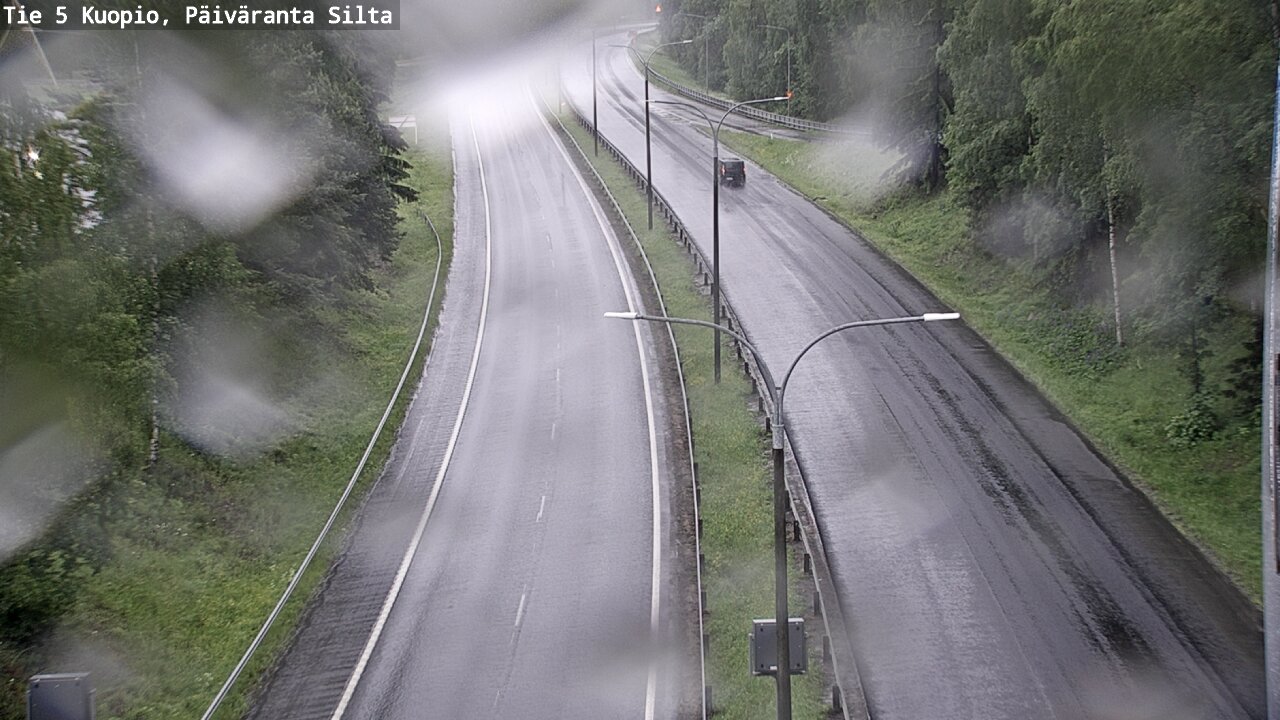 Weather Camera Image Road 5 Kuopio, Päiväranta silta, Kuopio, Pohjois-Savo
