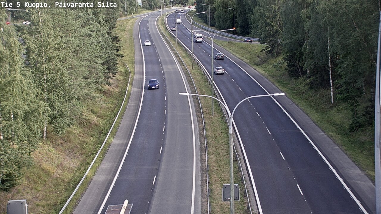 Kelikamerat Kuva Tie 5 Kuopio, Päiväranta silta, Kuopio, Pohjois-Savo