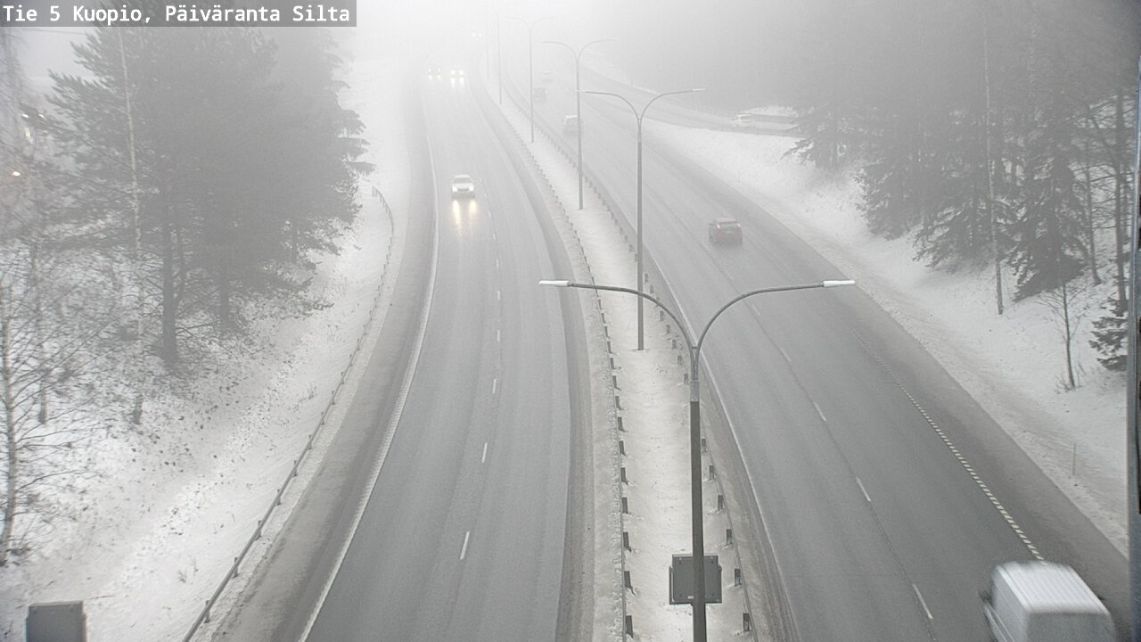 Weather Camera Image Road 5 Kuopio, Päiväranta silta, Kuopio, Pohjois-Savo