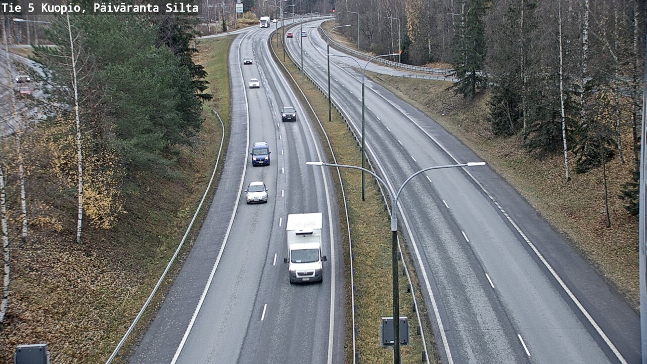 Weather Camera Image Väg 5 Kuopio, Päiväranta silta, Kuopio, Pohjois-Savo