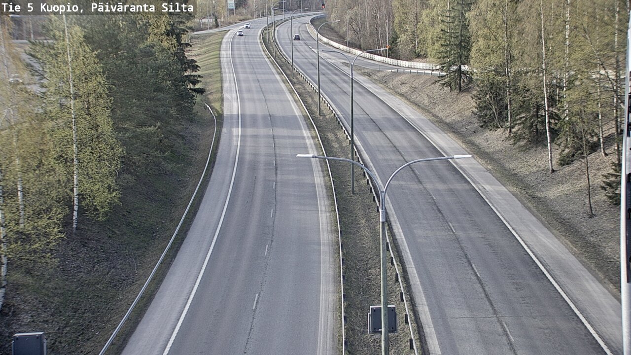 Kelikamerat Kuva Tie 5 Kuopio, Päiväranta silta, Kuopio, Pohjois-Savo