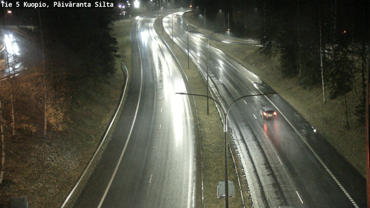 Weather Camera Image Väg 5 Kuopio, Päiväranta silta, Kuopio, Pohjois-Savo